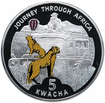 купить Малави 5 квача (kwacha) 2006 "Путешествие по Африке - сафари"