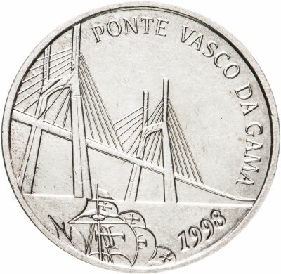 купить Португалия 500 эскудо (escudos) 1998 год (Открытие моста Васко да Гама)