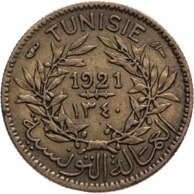 купить Тунис 50 сантимов 1921
