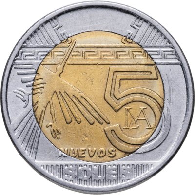 купить Перу 5 новых солей (nuevos soles) 2014
