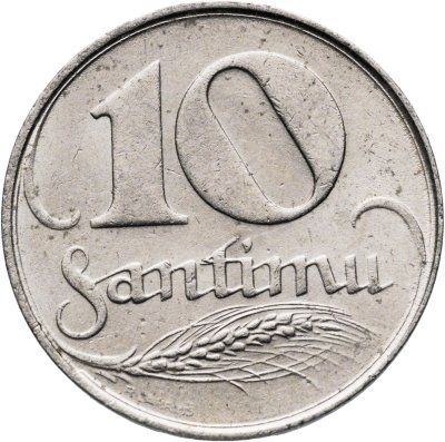 купить Латвия 10 сантимов (santimu) 1922