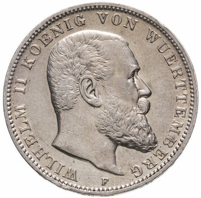 купить Германия (Империя) 3 марки (mark) 1908 F Вюртемберг