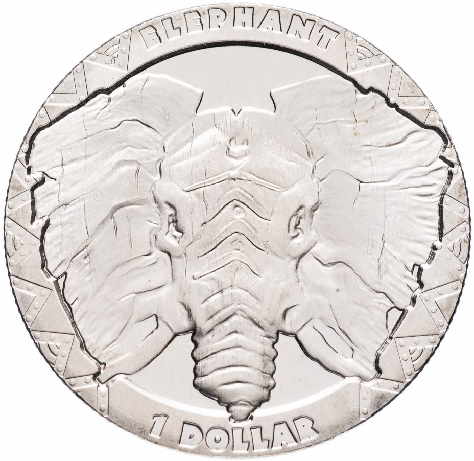 купить Сьерра-Леоне 1 доллар 2019 "Слон"