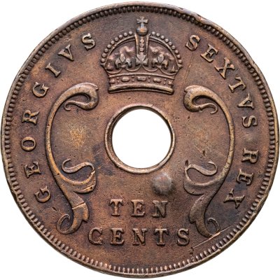 купить Британская Восточная Африка 10 центов (cents) 1949