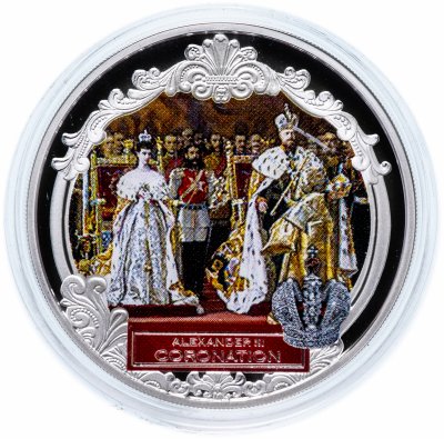 купить Фиджи 2 доллара (dollars) 2012 "Коронация императора Александра II"