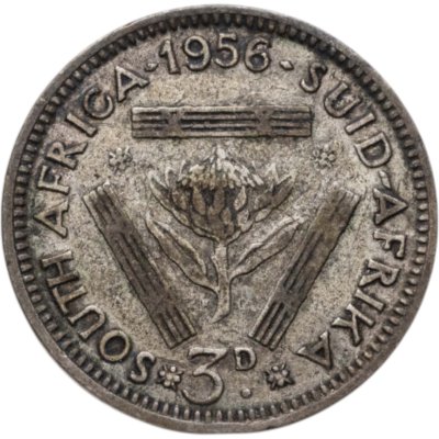 купить ЮАР 3 пенса (pence) 1956