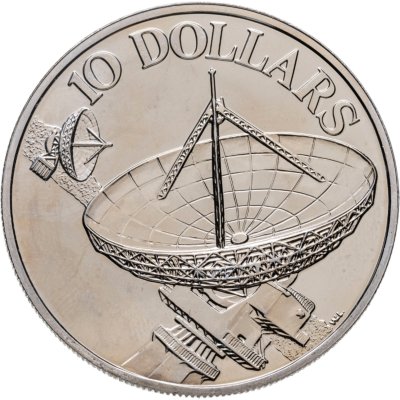 купить Сингапур 10 долларов (dollars) 1980 "Спутники связи"