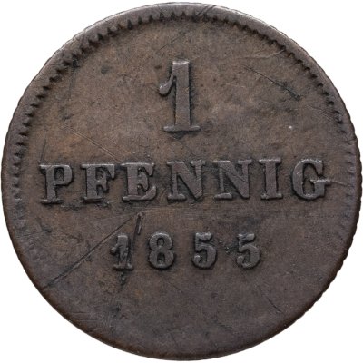 купить Бавария 1 пфенниг 1855