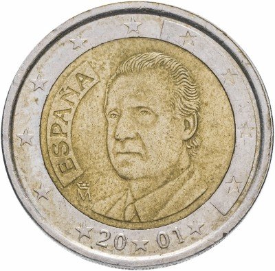 купить Испания 2 евро 2001