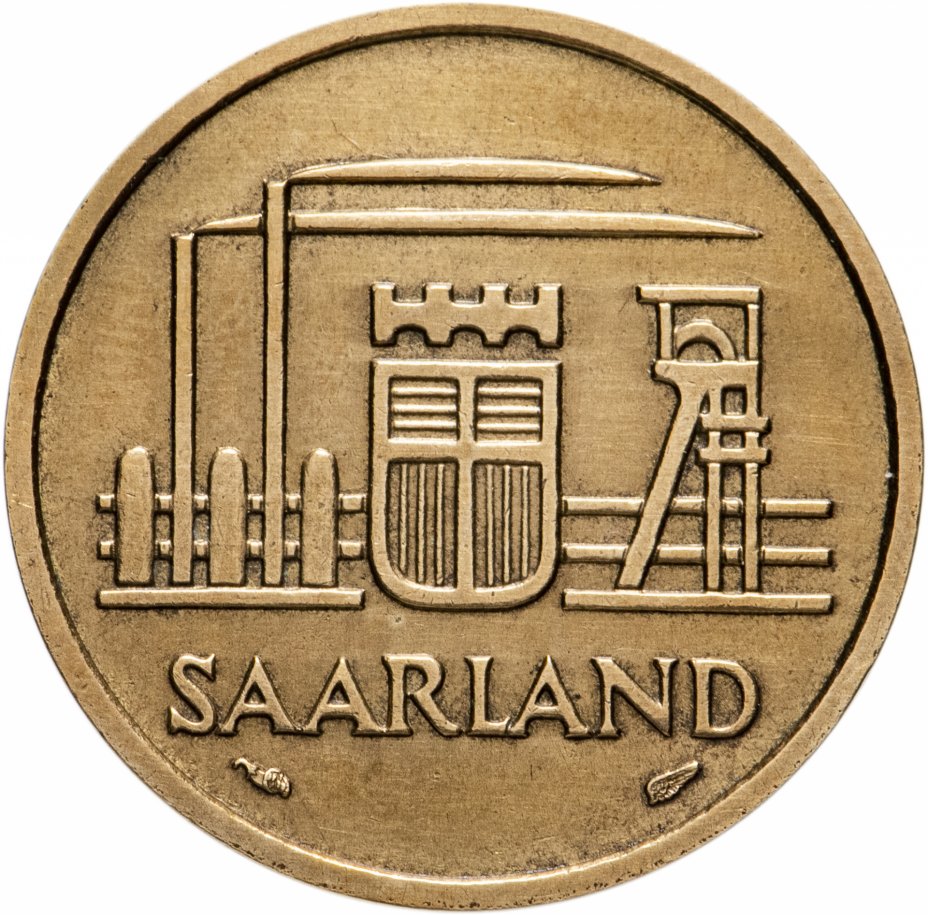 купить Саар, 20 франков (francs) 1954