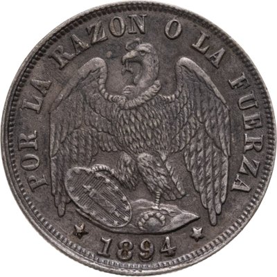 купить Чили 1/2 десимо (decimo) 1894
