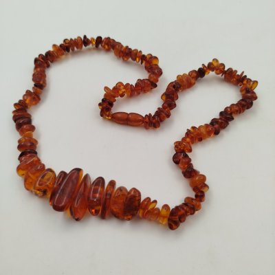 купить Бусы винтажные с бусинами различной формы, янтарь, СССР, 1970-1990 гг.