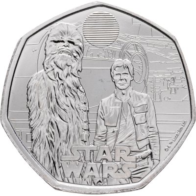 купить Великобритания 50 пенсов 2024 "Звездные войны. Хан Соло и Чубакка"