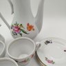 Купить Сервиз кофейный на 3 персоны, украшенный цветочным декором (8 предметов), фарфор, деколь, золочение, Германия, 1970-1990 гг.