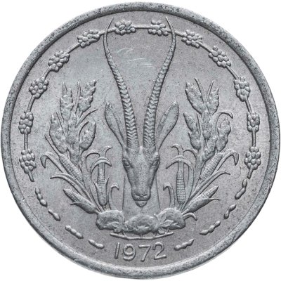 купить Западная Африка (BCEAO) 1 франк (franc) 1972