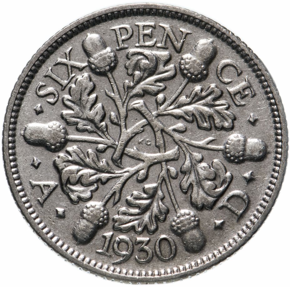 купить Великобритания 6 пенсов 1928-1936