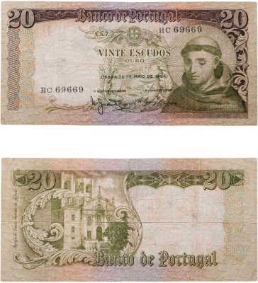 купить Португалия 20 эскудо 1964