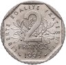 Купить Франция 2 франка 1993 "50 лет Национальному движению сопротивления"