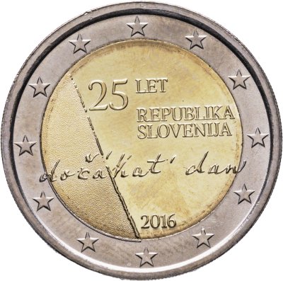 купить Словения 2 евро 2016 "25 лет независимости"