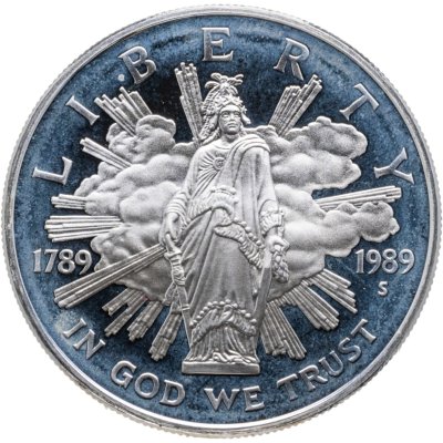 купить США 1 доллар (dollar) 1989 "200 лет Конгрессу США"