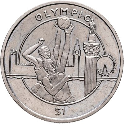 купить Сьерра-Леоне 1 доллар (dollar) 2012 "XXX летние Олимпийские Игры, Лондон 2012 - Баскетбол"