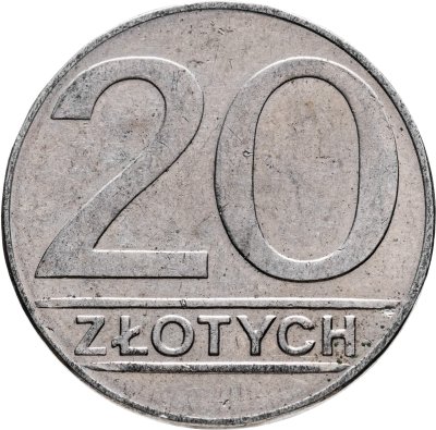 купить Польша 20 злотых (zlotych) 1990