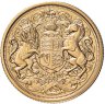 Купить Великобритания 1 фунт (соверен) 2022 с портретом нового короля Карла III
