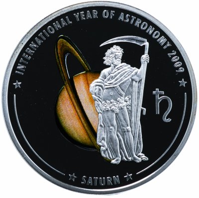 купить Остров Кука 1 доллар 2009 "Международный год астрономии - Сатурн"