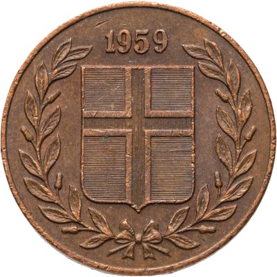 купить Исландия 5 эйре 1959