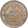 Купить Саксония 1 новый грош - 10 пфеннигов 1863 B, в слабе Монетник. ру MS62