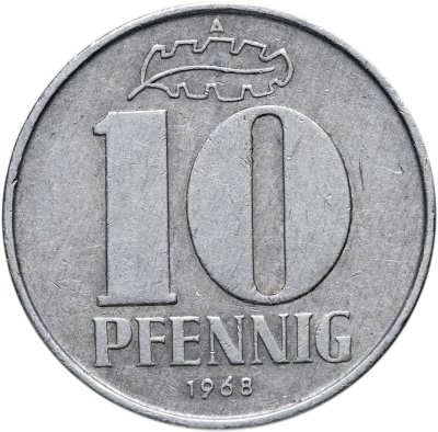 купить Германия, ГДР 10 пфеннигов 1968