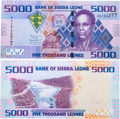 купить Сьерра-Леоне 5000 леоне 2021
