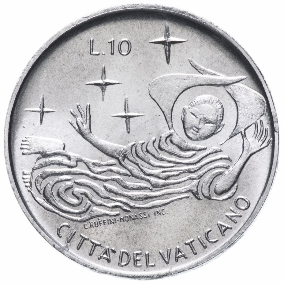купить Ватикан 10 лир (lire) 1969