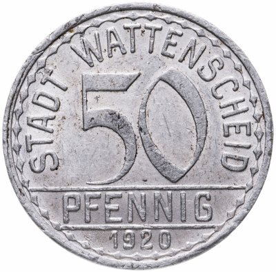 купить Германия, Ваттеншайд 50 пфеннигов 1920