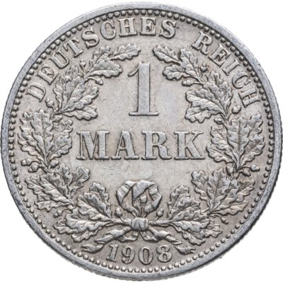Купить Германия (Германская Империя) 1 марка 1908 "F"