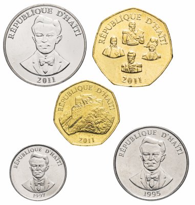купить Гаити набор монет 1995-2011 (5 штук)