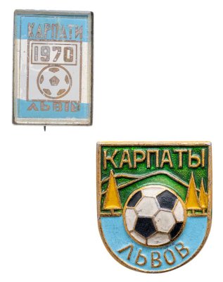 купить Знак набор из 2 штук Карпаты Львов Футбол 1970