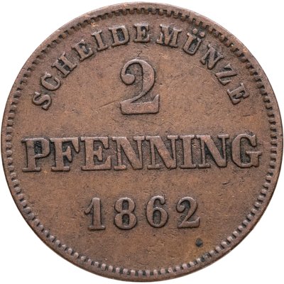 купить Бавария 2 пфеннинга 1862