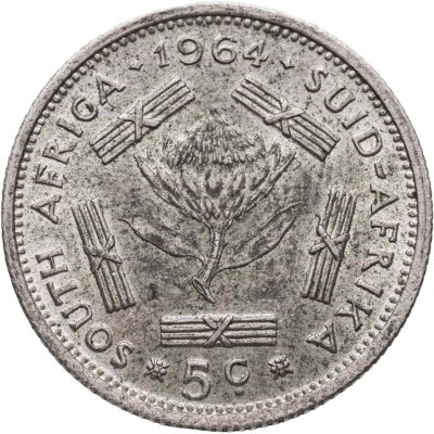купить ЮАР 5 центов (cents) 1964
