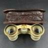 Купить Бинокль театральный в кофре, металл, пластик, стекло, искусственная кожа, Лыткаринский завод оптического стекла (ЛЗОС), СССР, 1954 г.