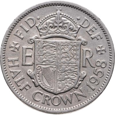 купить Великобритания 1/2 кроны 1958