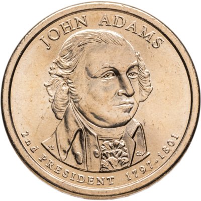 Купить США 1 dollar (доллар) 2007 D Джон Адамс (2-й президент США)