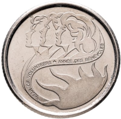 купить Канада 10 центов (cents) 2001 "Международный год добровольцев"