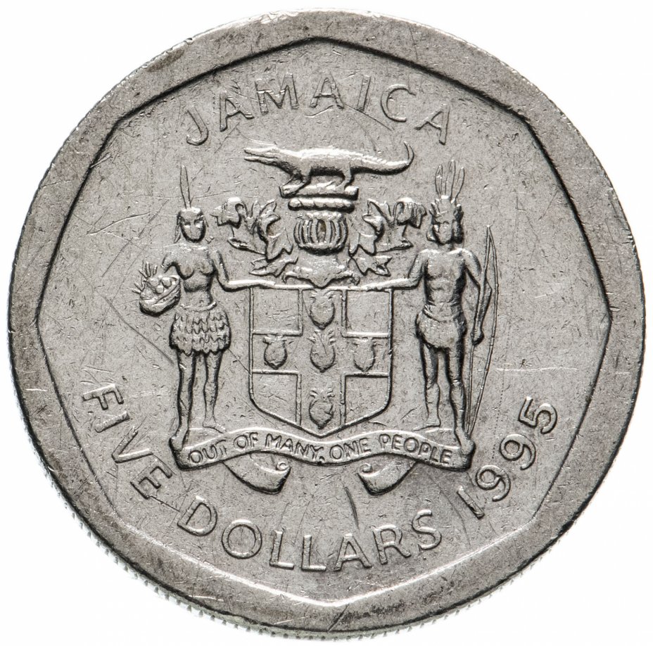 купить Ямайка 5 долларов (dollars) 1994-2018