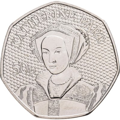 купить Гернси 50 пенсов 2024 «Король Генрих VIII и его жены - Екатерина Парр»