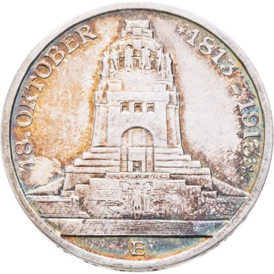 купить Германия (Империя), Саксония 3 марки (mark) 1913 "100 лет битвы при Лейпциге (битве народов)"