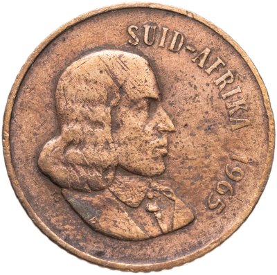купить ЮАР 2 цента (cents) 1965 Надпись на языке африкаанс - "SUID-AFRIKA"