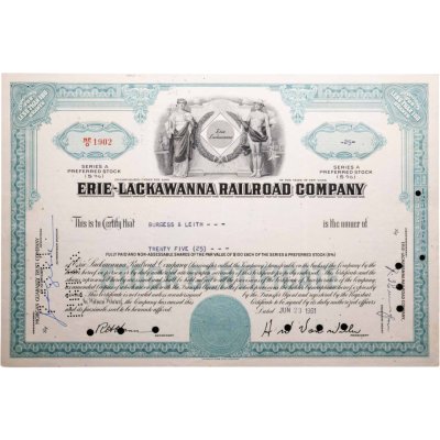 купить США акции "Erie-Lackawanna Railroad Company" 1961