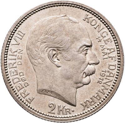 купить Дания 2 кроны (kroner) 1912 "Смерть Фредерика VIII и вступление на престол Кристиана X"