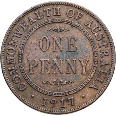 купить Австралия 1 пенни (penny) 1917